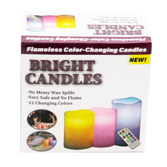Color Changing Flameless LED Bright Candles with Remote Control Timer