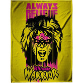 Sleep Squad WWE Ultimate Warrior 60x 80Raschel Throw Blanket