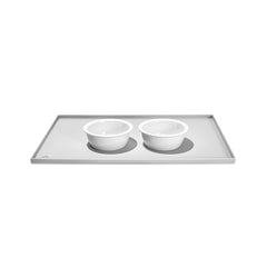 Pet Food Mat- Light Gray