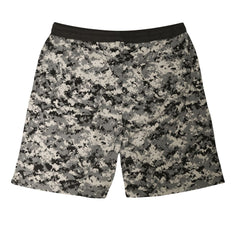 BIG & TALL MEN'S US ARMY - CVC FRENCH TERRY - BLACK CAMO (WS# 81099) ~ Shorts