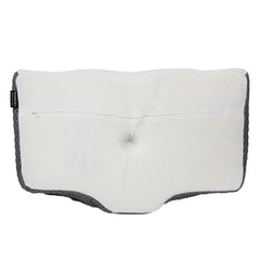 Cozypalyer Cervical Memory Foam Pillow Unboxed White- Dark Grey