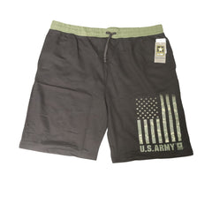 BIG & TALL MEN'S US ARMY - CVC FRENCH TERRY - BLACK (WS# 81424B / 81322) ~ Shorts