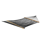 2 Person 60 Wide Recycled Cotton Rope Hammock : Black