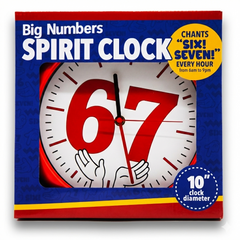 Big Numbers Spirit Clock - Announces SIX! SEVEN! Chants At 6:00 and 7:00