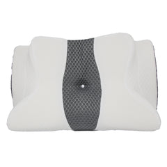 Cozypalyer Cervical Memory Foam Pillow Unboxed White- Dark Grey