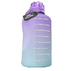 3.8 L/ 128 oz 1 Gallon Sports bottle Purple/ Green