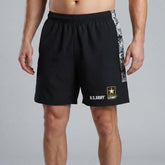 BIG & TALL MEN'S US ARMY - CVC FRENCH TERRY - BLACK (WS# 81319) ~ Shorts