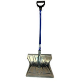 20-Inch Heavy Duty Aluminum Ergonomic Snow Shovel, Blue, (Retail Ready)