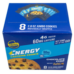 Soft Baked Energy Chocolate Chip made with Awake Chocolate 2.8oz - Caddies (12 per case) Best By 02/07/2026