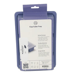 W&P Cup Cubes Silicone Freezer Tray with Lid, Blue, Makes 6 Perfect 1-Cup Portions-BLUE