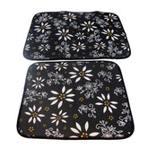 Temp-tations Set of 2 Microfiber Kitchen Drying Mats - Black