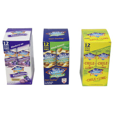 Blue Diamond Almonds 12 Tubes - 1.5 oz (2) Chile N Lime UPC # 041570150177 , Mike's Hot Honey UPC # 041570152577, (2) Blueberry UPC # 041570109045, Lightly Salted UPC # 041570110263, Smokehouse UPC # 041570051955, Wasabi & Soy Sauce UPC # 04(more...)