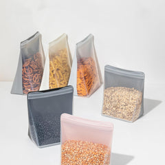 W&P Porter Silicone Reusable Storage Bag, 50oz Stand-Up-SAGE