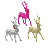 Glitter Deer Assorted Colors (3) Pink UPC # 1922340381689 (3) Gold UPC # 1922340381702 (3) Red UPC # 19221340381696 ( 3) Silver UPC # 1922340381719 - Pre stickered $3