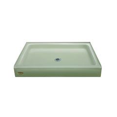 Luxury Bath Shower Base Center Drain - Almond - Sold with No Warranty