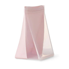 W&P Porter Silicone Reusable Storage Bag, 50oz Stand-Up-BLUSH