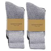 Gold Coast Mens Thermal Socks 2 pack (1) Dark Grey & (1) Light Grey