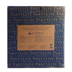 Silver-Rimmed Glass Hurricane