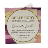 Belle Body Shea Butter Collection Chamomile Vanilla Belle Body Wash & Polish 3 oz