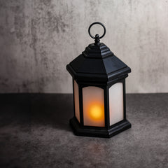 ZURI LANTERN ~ Dimensions: 6 x 10 LED lights, 3x AAA Batteries (not included) 5 hour timer