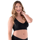 Belly Bandit Anti Bra, V-Neck, Black, X-Large