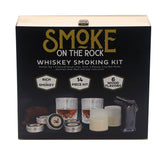 Smoke On The Rock Whisky Smoking Kit 14pcs Kit - Comes With Wooden Storage Box