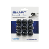 SMARTCLIPS CABLE MANAGEMENT 9PC MINI BLACK