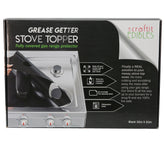 Craftit Edibles Grease Getter Stove Topper Fully Covered Gas Range Protector Black 31in x 21in
