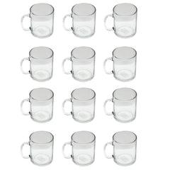 Clear Glass Directoire Mug 10.75oz Set of 12