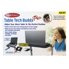 Doohickey Table Tech Buddy Pro With Detachable Mouse Pad