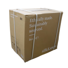 Silk & Snow - Nara Wooden Nightstand (Natural Rubberwood) - 1-Drawer