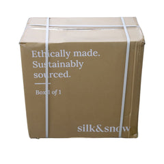 Silk & Snow - Nara Wooden Nightstand (Natural Rubberwood) - 1-Drawer