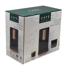 GE CAFÉ™ Affetto Automatic Espresso Machine Matte Black with copper accents