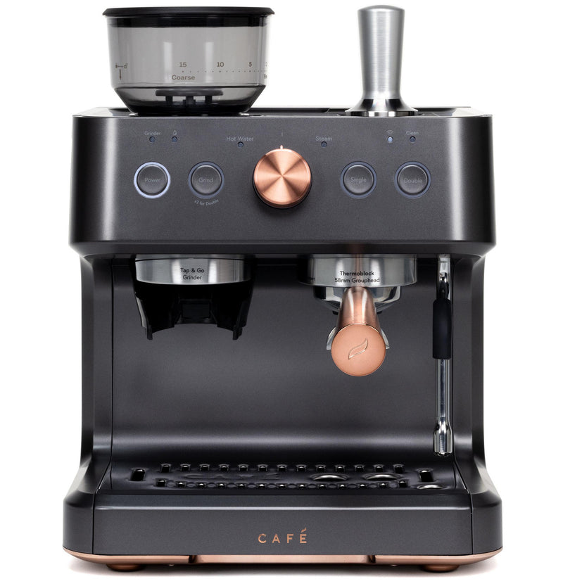Load image into Gallery viewer, Café™ BELLISSIMO Semi Automatic Espresso Machine + Frother Matte Blac
