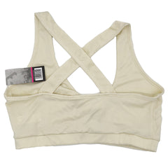 Series 8 Fitness Cream Front Twist Sports Bra Pre Priced $5 Assorted Sizes 2 Small UPC # 1922342823446 ,4 Medium UPC # 1922342823439 , 4 Large UPC # 1922342823422 , X Large UPC # 1922342823415