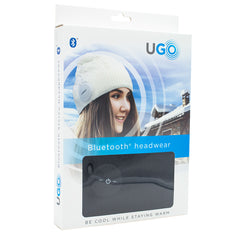 UGO Beanie - Black Beanie large - with Bluetooth Headphones