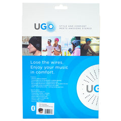 UGO Beanie - Black Beanie large - with Bluetooth Headphones