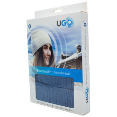 UGO Beanie - Blue/Light Blue Beanie - with Bluetooth Headphones Pre-Priced $39.99