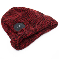 UGO Beanie - Red/Light Red Beanie - with Bluetooth Headphones