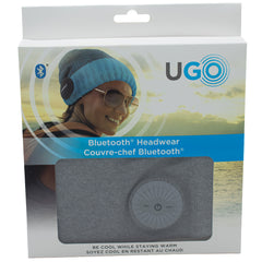 UGO Beanie - Light Grey Beanie - with Bluetooth Headphones
