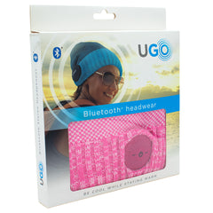 UGO Beanie - Pink Small - with Bluetooth Headphones