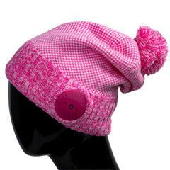 UGO Beanie - Pink Small - with Bluetooth Headphones