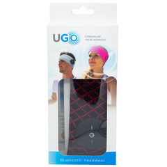 UGO Beanie - Red Black Head Band - with Bluetooth Headphones - Pre-Priced $39.99