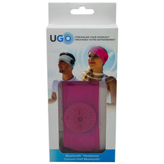 UGO Beanie - Pink Head Bands - with Bluetooth Headphones