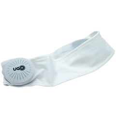 UGO Beanie - White Head Bands - with Bluetooth Headphones