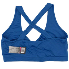 Series 8 Fitness Blue Front Twist Criss Cross Back Sports Bra Pre Priced $5 Assorted Sizes 2 Small UPC # 1922342823408 ,4 Medium UPC # 1922342823392 , 4 Large UPC # 1922342823385 , X Large UPC # 1922342823378
