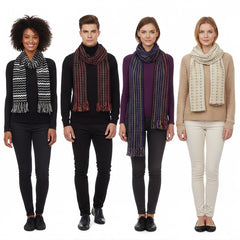 Muffler Dotted Lines Scarf Assorted Colors