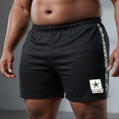 BIG & TALL MEN'S US ARMY - CVC FRENCH TERRY - BLACK (WS# 81518B / 81517) ~ Shorts