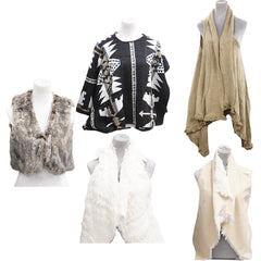 Girls Assorted Shrugs , Vest and Capes - for winter assorted