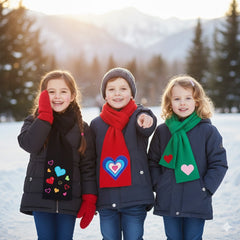 Youth Scarves w/Hearts (Assorted)
